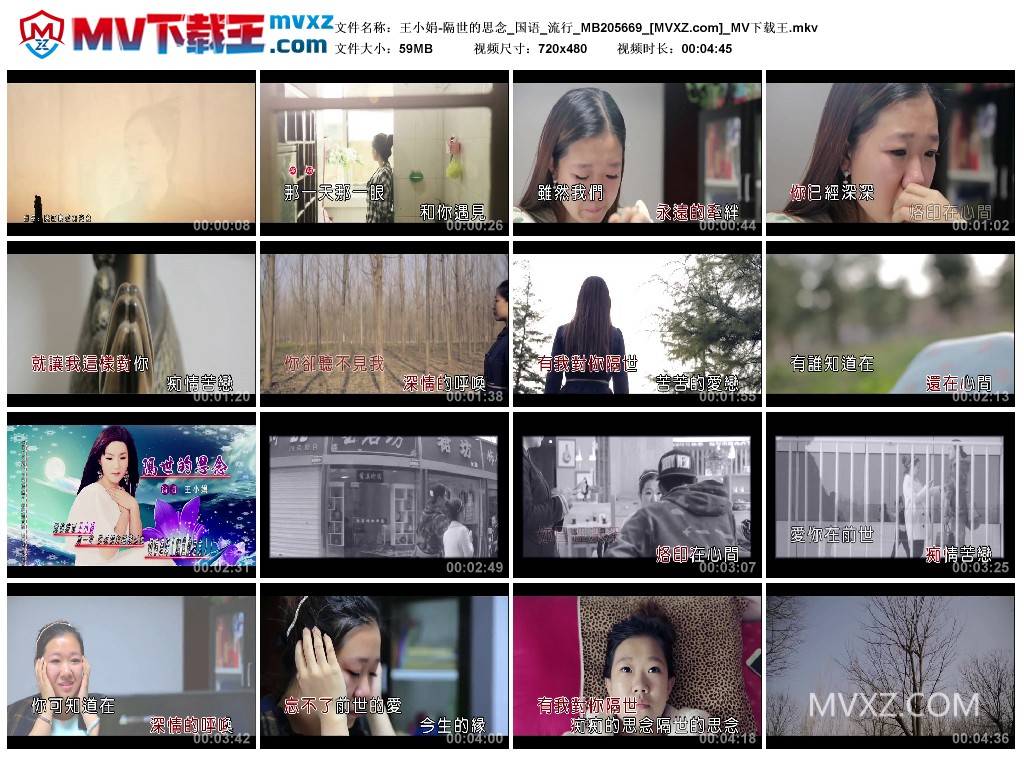 王小娟-隔世的思念_国语_流行_MB205669